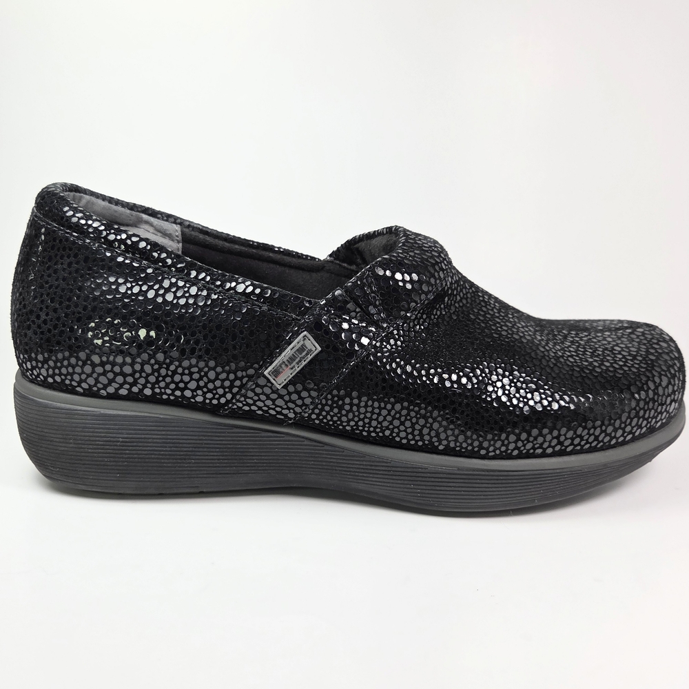Grey’s Anatomy SoftWalk Meredith Black Mosaic Comfort Clog Slip‑Resistant W 8.5